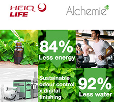 Alchemie Technology ve HeiQ, Koku Kontrolü Tekstil Terbiyesinin Sürdürülebilirliğini %84 Enerji Tasarrufuyla Dönüştürüyor